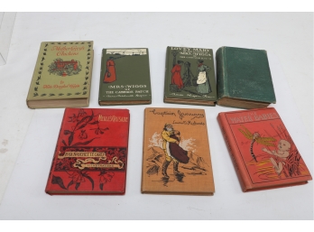 Lot Of 7 Late 1890s To Early 1900s  Children's Books