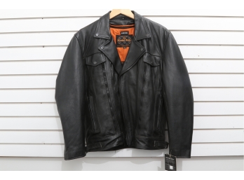 Leather King Black Leather Jacket New Size S