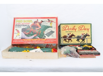 Lot Vintage Games - Derby Day And Prow Bowl Live Action Football Among Others