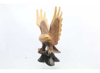 Beautiful Carved Wooden Eagle