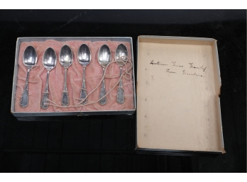 Vintage Lot Of 6 Rogers Silver Co. Espresso Spoons