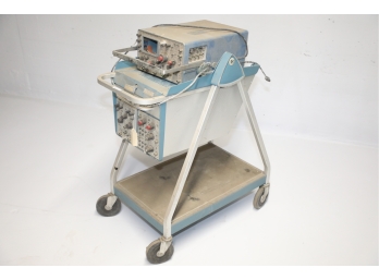 Tektronix Mobil Scope Cart  With Plug In Units