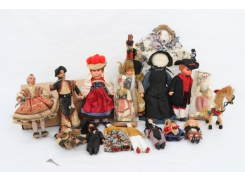 Box Lot Of Vintage Dolls