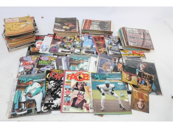 Large Lot Of Assorted Vintage Sports Programs,  Antiques And Sports Magazines Among Others