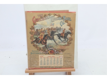 The Capewell Horse Nail Co. Advertising  Calendar Dated 1899