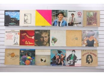 Lot Of Vintage LP 33 Vinyl Record Albums Glenn Frey, Cat Stevens, Jackson Browne, Pat Benatar, Bee Gees & More