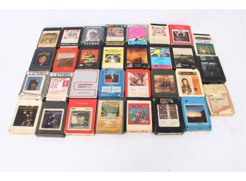Large Group Of Vintage 8-track Tapes - John Mayall, Moody Blues, Elvis Presley & More
