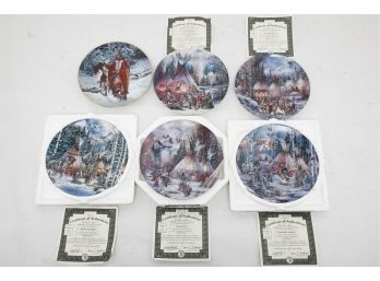 Lot Of 6 Franklin Mint & The Bradford Exchange Native American Indian Motif Plates