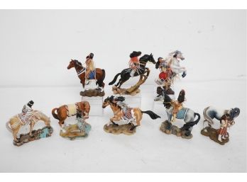 Group Of 8 The Ashton-drake Galleries 'sisters In Spirit' Collection Indian Figurines