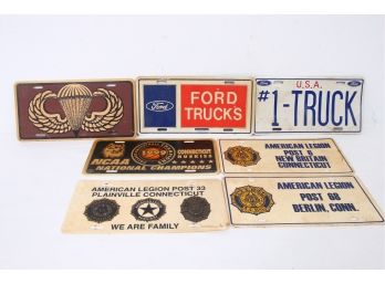 Vintage Truck License Plates And Decals