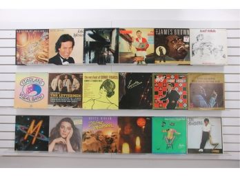 Lot Of Vintage LP 33 Vinyl Record Albums Julio Iglesias, James Brown, Joan Armatrading, Bing Crosby & More