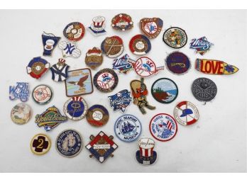 Large Lot Of Mainly New York Yankees Patches