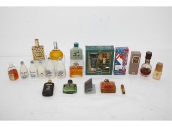 Group Of Vintage Men's Cologne Including Old Spice, Jontue, Jordache & More