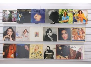 Lot Of Vintage LP 33 Vinyl Record Albums Judith Collins, Joni Mitchell, Edith Piaf, Barbra Streisand & More