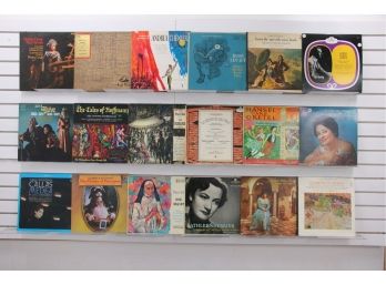 Lot Of Vintage LP 33 Vinyl Record Albums - Mainly OPERA Classical Music