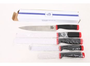 Group Of SMART HOME Black & Red 5pcs Knives Set - NEW