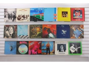 Lot Of Vintage LP 33 Vinyl Record Albums Fleetwood Mac, Janis Joplin, Traffic, The Eagles, Manfred Mann's