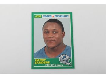1989 Score Barry Sanders Rookie Card