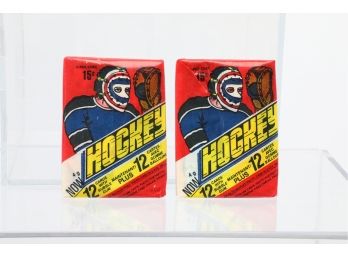 Lot Of Two 1977-78 O-Pee-Chee Hockey Wax Pack Sealed