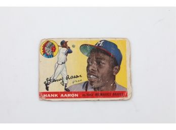 1955 Topps Hank Aaron 2nd Yr Card! #47