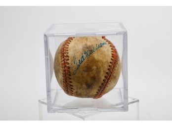 Ted Williams Signed Autographed Little League Baseball - 100 Genuine