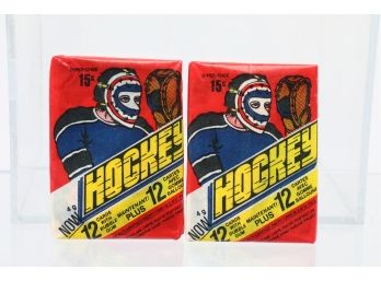Lot Of Two 1977-78 O-Pee-Chee Hockey Wax Pack Sealed