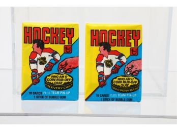 Two 1980 Topps Hockey Wax Packs Sealed