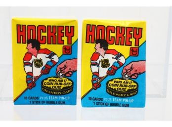 Two 1980 Topps Hockey Wax Packs Sealed