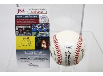 Bobby Bonds, Doc Ellis, George Foster, Bill Gardner Signed Baseball With JSA Cert MM34587