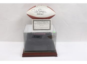 Chicago Bears Gale Sayers  HOF 1977 Autographed Football