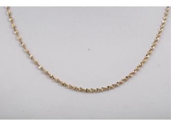 17.5' Sterling Silver Ladies Necklace Maid In Italy