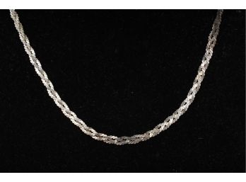 16' Sterling Silver Ladies Necklace. Made In Italy