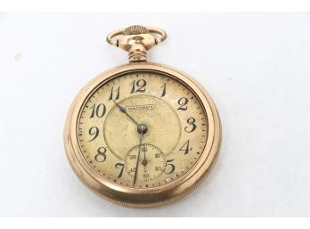 Antique Waltham Gold Filled Man's Pocket Watch