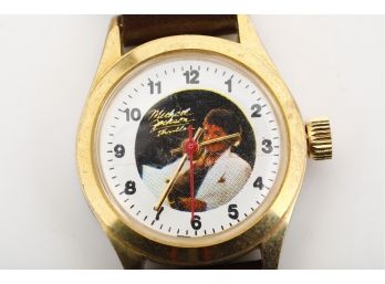 Vintage Michael Jackson 'Thriller ' Ladies Wind Up Wrist Watch - Working Good