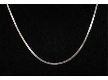 24 Inch Long Sterling Silver Ladies Necklace  - Made In Italy