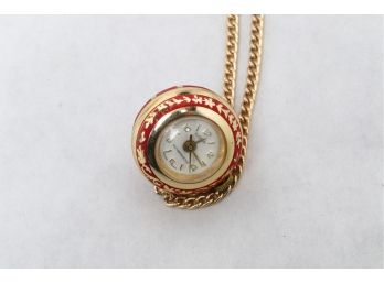 Vintage Swiss Ladies Pendant Watch On Chain