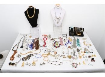 Large Group Of Costume Jewelry