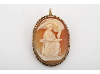 Antique Gold Filled Hand Carved Cameo