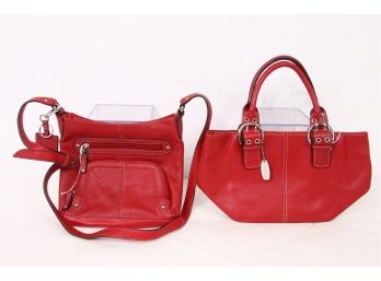 Pair Of Tignanello Leather Women's Handbags - Excellent