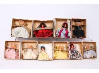 Group Of 10 NANCY ANN Storybook Dolls Series In Boxes