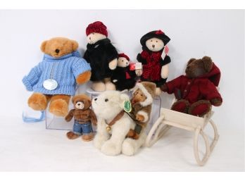 Group Of Collectibles Bears - Bearington Willy & Chilly, Russ Bears, The Boyds Bears