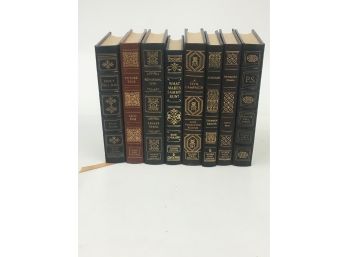 Lot Of 8 Author Signed Easton Press Books Includes Peter Fonda Larry King  Autographs & More