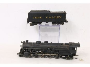 Vintage O Scale Model Train Large Steam Locomotive 4-8-2 With Tender 'idle Valley' - Total 25' Long