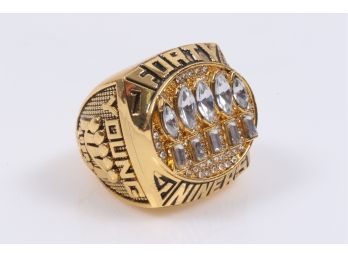 1994 SAN FRANCISCO 49ers 'Super Bowl XXIX Championship' 18k Gold Plated Ring - Young Size 11