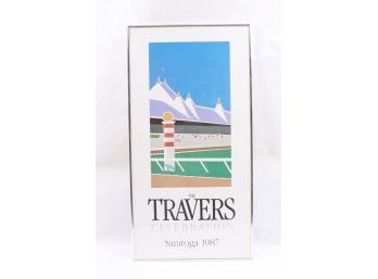 Framed *The Travers* Celebration Saratoga 1987 Poster Greg Montgomery