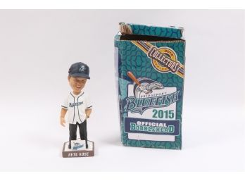 Pete Rose 2015 Bridgeport Bluefish Manager Bobble Head Doll - Only 1000 Made