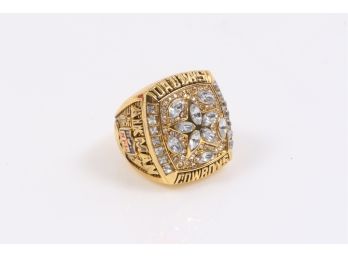 1995 Dallas Cowboys 18k Gold Plated Championship Ring Super Bowl XXX Champions Size