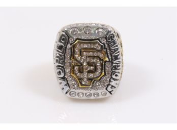 2014 SF Giants Bumgarner MLB World Series Silver Plated Championship Ring Size 11