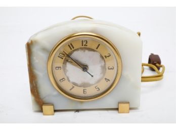 Vintage Marble Table Clock By W.S Co.