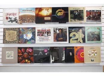 Lot Of Vintage LP 33 Vinyl Record Albums The Beach Boys, Paul Anka, Clannad, Warren Zevon & More